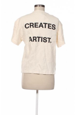 Damen Shirt Bershka, Größe S, Farbe Ecru, Preis 8,99 €