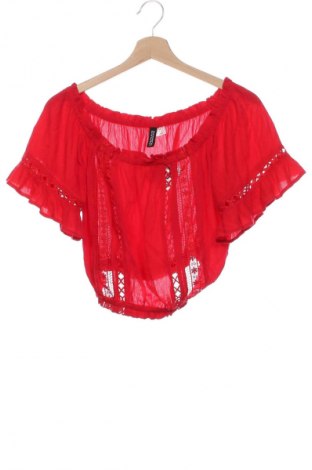 Dámská halenka H&M Divided, Velikost XS, Barva Červená, Cena  309,00 Kč