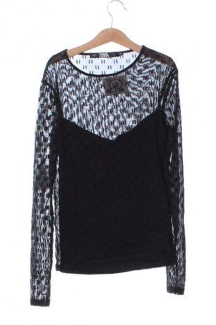 Bluzka damska Karl Lagerfeld, Rozmiar XS, Kolor Czarny, Cena 404,99 zł