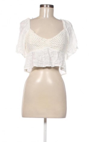 Bluză de femei Pull&Bear, Mărime M, Culoare Alb, Preț 64,99 Lei