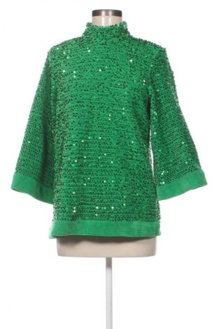 Дамска блуза Zara, Размер M, Цвят Зелен, Цена 24,99 лв.