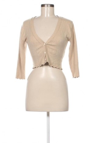 Damski kardigan L'officina Della Moda, Rozmiar S, Kolor Beżowy, Cena 97,80 zł