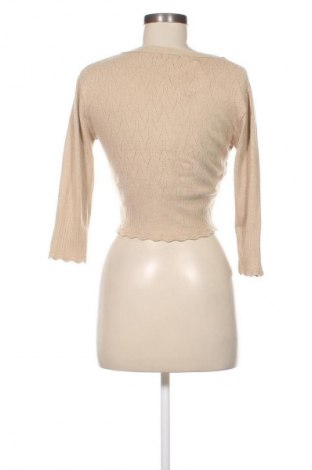 Damski kardigan L'officina Della Moda, Rozmiar S, Kolor Beżowy, Cena 97,80 zł