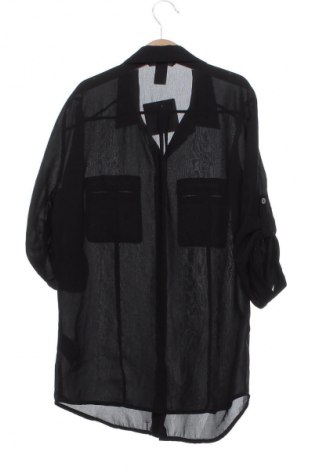 Γυναικείο πουκάμισο H&M, Μέγεθος XS, Χρώμα Μαύρο, Τιμή 15,99 €