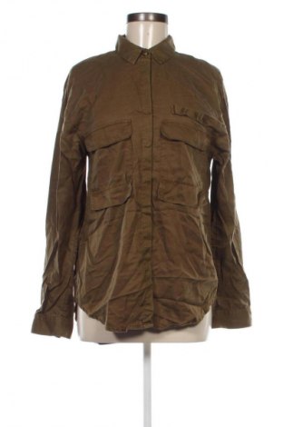 Cămașă de femei Pull&Bear, Mărime L, Culoare Verde, Preț 81,99 Lei