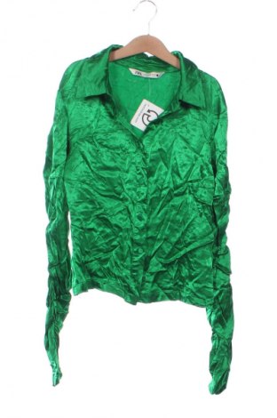 Дамска риза Zara, Размер XS, Цвят Зелен, Цена 27,99 лв.