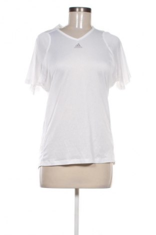 Γυναικείο t-shirt Adidas, Μέγεθος M, Χρώμα Λευκό, Τιμή 17,99 €