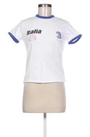 Damski T-shirt Bershka, Rozmiar S, Kolor Kolorowy, Cena 39,08 zł