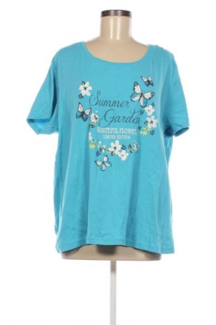 Damen T-Shirt Bpc Bonprix Collection, Größe 3XL, Farbe Blau, Preis 5,99 €