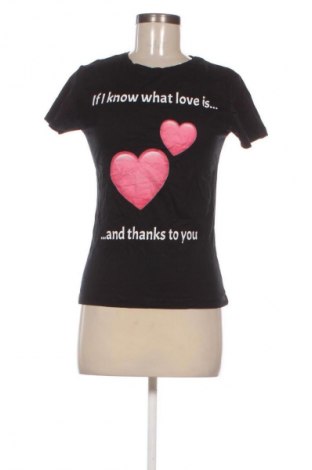 Γυναικείο t-shirt Bs, Μέγεθος S, Χρώμα Μαύρο, Τιμή 4,99 €
