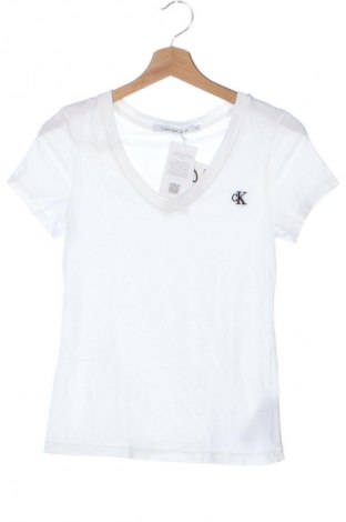 Damen T-Shirt Calvin Klein Jeans, Größe XXS, Farbe Weiß, Preis € 53,99