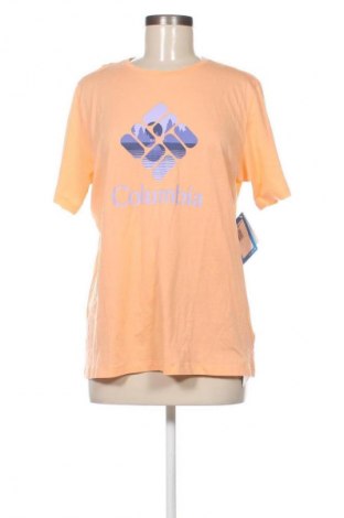 Γυναικείο t-shirt Columbia, Μέγεθος L, Χρώμα Πορτοκαλί, Τιμή 39,99 €