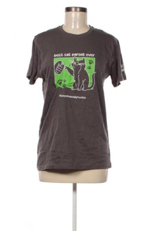 Damen T-Shirt Front Line, Größe L, Farbe Grau, Preis 11,99 €