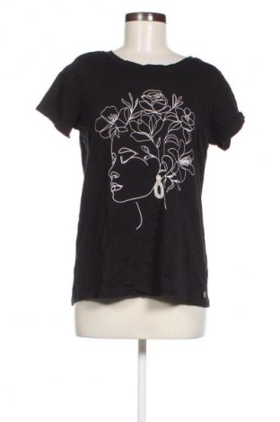 Γυναικείο t-shirt Gina, Μέγεθος L, Χρώμα Μαύρο, Τιμή 10,99 €