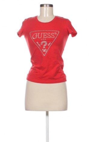 Damski T-shirt Guess, Rozmiar S, Kolor Czerwony, Cena 104,99 zł