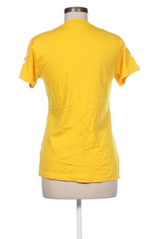 Γυναικείο t-shirt Hummel, Μέγεθος L, Χρώμα Κίτρινο, Τιμή 5,99 €