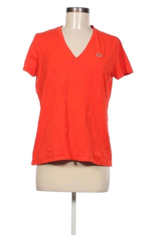 Γυναικείο t-shirt Lacoste, Μέγεθος L, Χρώμα Πορτοκαλί, Τιμή 26,99 €