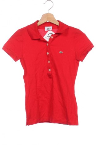 Γυναικείο t-shirt Lacoste, Μέγεθος XS, Χρώμα Κόκκινο, Τιμή 35,99 €