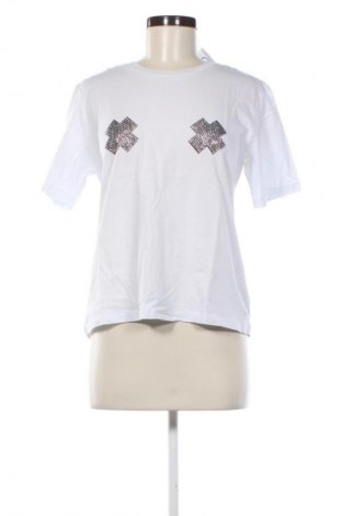 Γυναικείο t-shirt Patrizia Pepe, Μέγεθος S, Χρώμα Λευκό, Τιμή 43,86 €