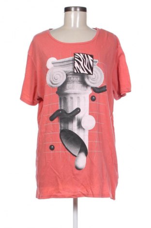 Damski T-shirt Pull&Bear, Rozmiar XL, Kolor Pomarańczowy, Cena 38,75 zł