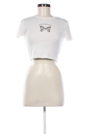 Damski T-shirt Pull&Bear, Rozmiar S, Kolor Biały, Cena 68,43 zł