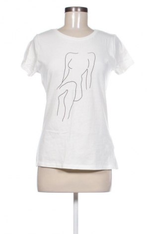 Damen T-Shirt Sinsay, Größe L, Farbe Weiß, Preis 14,24 €