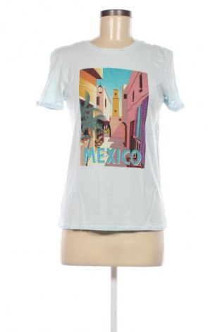 Γυναικείο t-shirt Terranova, Μέγεθος M, Χρώμα Μπλέ, Τιμή 8,98 €