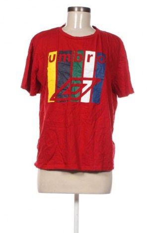 Γυναικείο t-shirt Umbro, Μέγεθος M, Χρώμα Κόκκινο, Τιμή 11,99 €