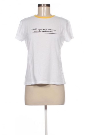 Damen T-Shirt Zara, Größe S, Farbe Weiß, Preis € 7,99