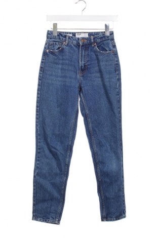 Damskie jeansy Bershka, Rozmiar XXS, Kolor Niebieski, Cena 44,99 zł