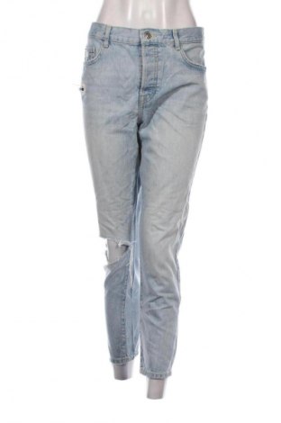 Blugi de femei Bershka, Mărime S, Culoare Albastru, Preț 94,99 Lei