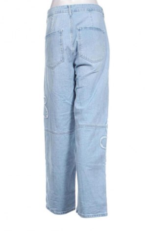 Blugi de femei Bershka, Mărime L, Culoare Albastru, Preț 73,36 Lei