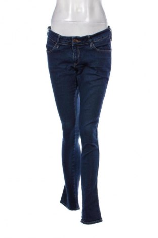 Damskie jeansy H&M, Rozmiar L, Kolor Niebieski, Cena 68,33 zł
