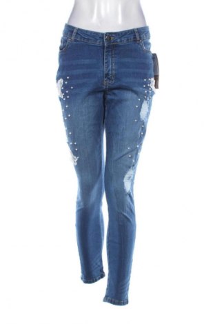 Damskie jeansy Janina, Rozmiar XL, Kolor Niebieski, Cena 107,44 zł