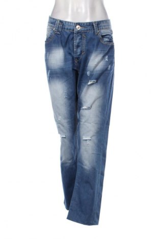 Blugi de femei L&B, Mărime XXL, Culoare Albastru, Preț 73,98 Lei