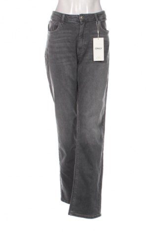 Damskie jeansy ONLY, Rozmiar XXL, Kolor Szary, Cena 252,99 zł