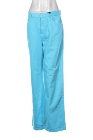 Blugi de femei Pull&Bear, Mărime L, Culoare Albastru, Preț 116,37 Lei