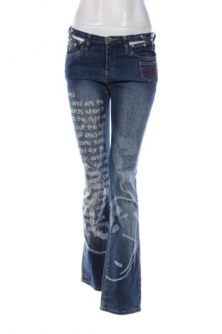 Blugi de femei Request, Mărime M, Culoare Albastru, Preț 73,36 Lei