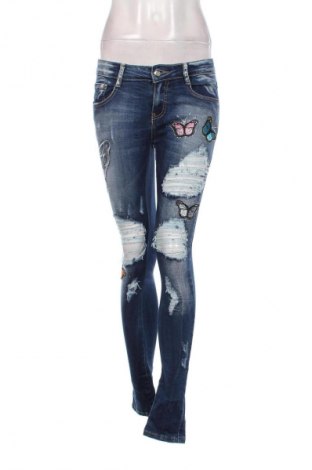 Damskie jeansy Unbranded, Rozmiar S, Kolor Kolorowy, Cena 43,99 zł