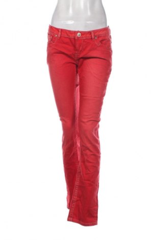 Damskie jeansy Unbranded, Rozmiar M, Kolor Czerwony, Cena 43,99 zł