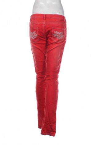 Damskie jeansy Unbranded, Rozmiar M, Kolor Czerwony, Cena 43,99 zł