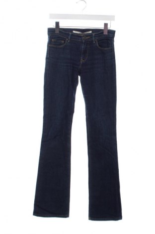 Дамски дънки Zara, Размер XS, Цвят Син, Цена 26,31 лв.