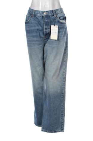 Damskie jeansy Zara, Rozmiar XL, Kolor Niebieski, Cena 146,09 zł