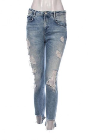 Damskie jeansy Zara Trafaluc, Rozmiar S, Kolor Niebieski, Cena 88,99 zł