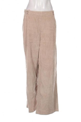 Pantaloni de velvet de femei ABOUT YOU X MILLANE, Mărime M, Culoare Bej, Preț 509,99 Lei