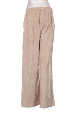 Pantaloni de velvet de femei ABOUT YOU X MILLANE, Mărime M, Culoare Bej, Preț 509,99 Lei