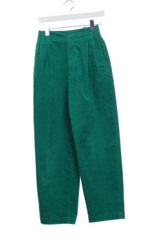 Damen Cordhose Uniqlo, Größe XS, Farbe Grün, Preis 24,35 €