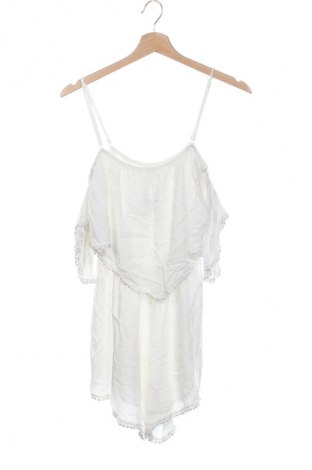 Salopetă scurtă de damă Amisu, Mărime XS, Culoare Alb, Preț 127,99 Lei
