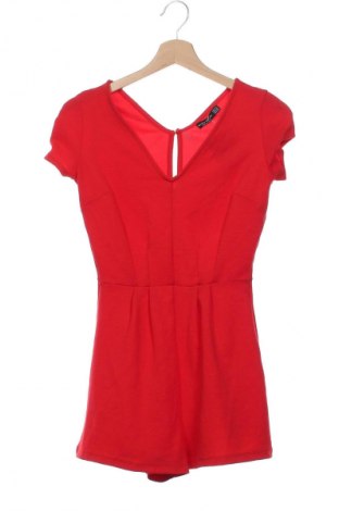 Damski krótki kombinezon Bershka, Rozmiar XS, Kolor Czerwony, Cena 127,99 zł