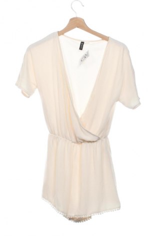 Women's short jumpsuit H&M Divided, Μέγεθος XS, Χρώμα Εκρού, Τιμή 24,99 €
